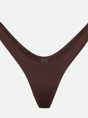 Skims Swim Micro Tanga Bikini Bottom - Cocoa
